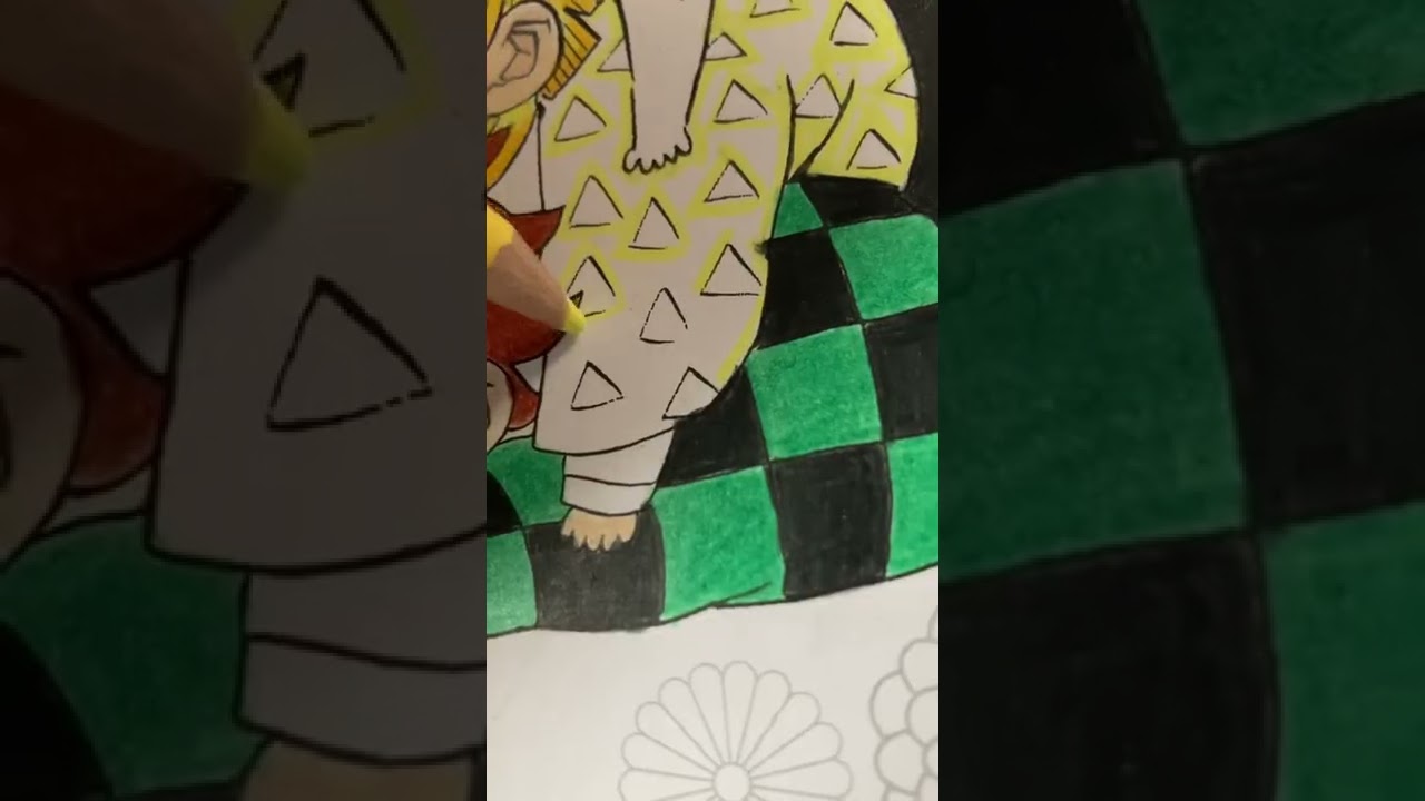 🔥 DEMON SLAYER COLORING BOOK 1 🔥(TOOK ME 5 HOURS)