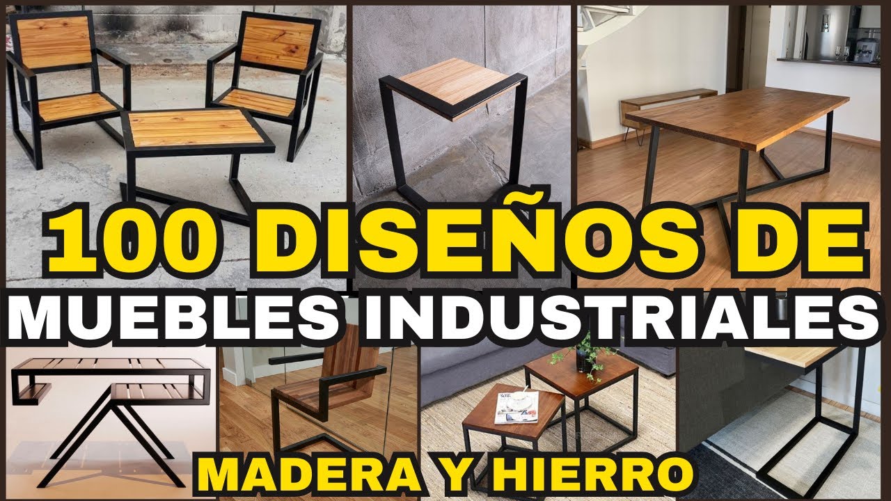 100 IDEAS de MUEBLES en MADERA y HIERRO 🪵⚙️ | Carpintería Moderna para tu Hogar o Negocio