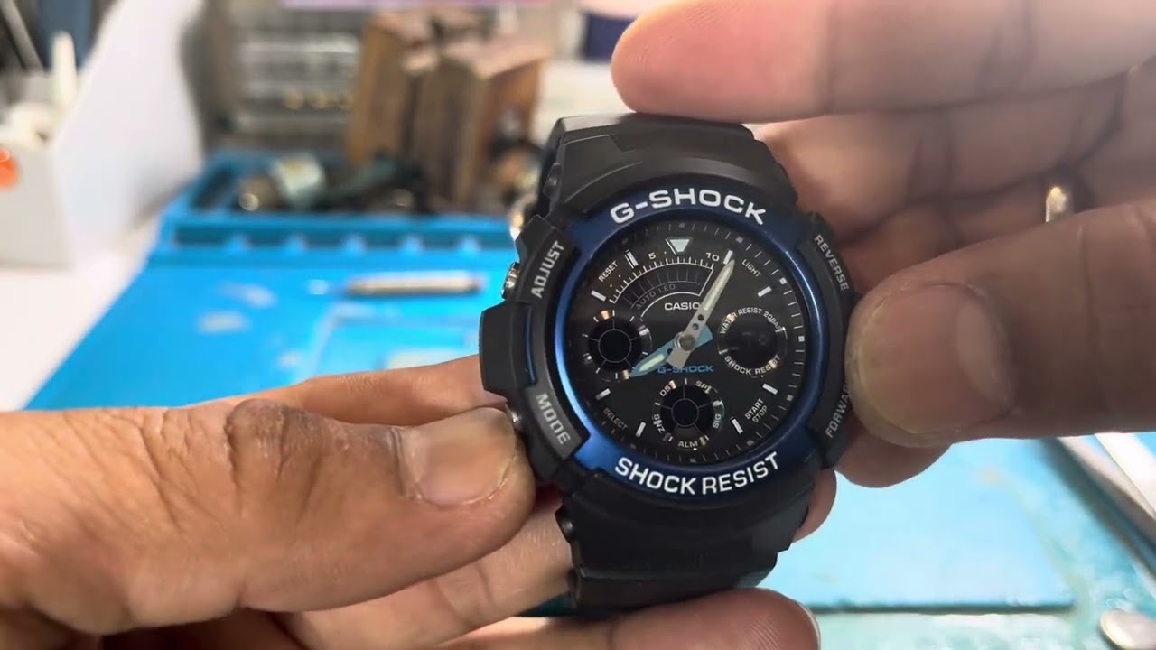 ตั้งเวลานาฬิกาG-SHOCK AW591