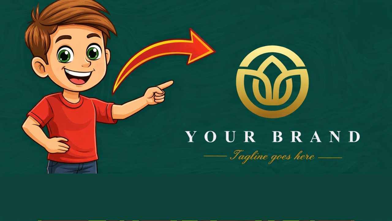Luxury Brand Logo Design Tutorial | Dark Green & Gold Logo in Canva