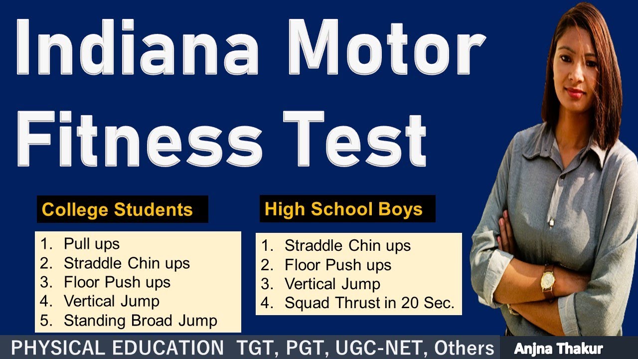 Indiana Motor Fitness Test in Hindi |  Physical Education