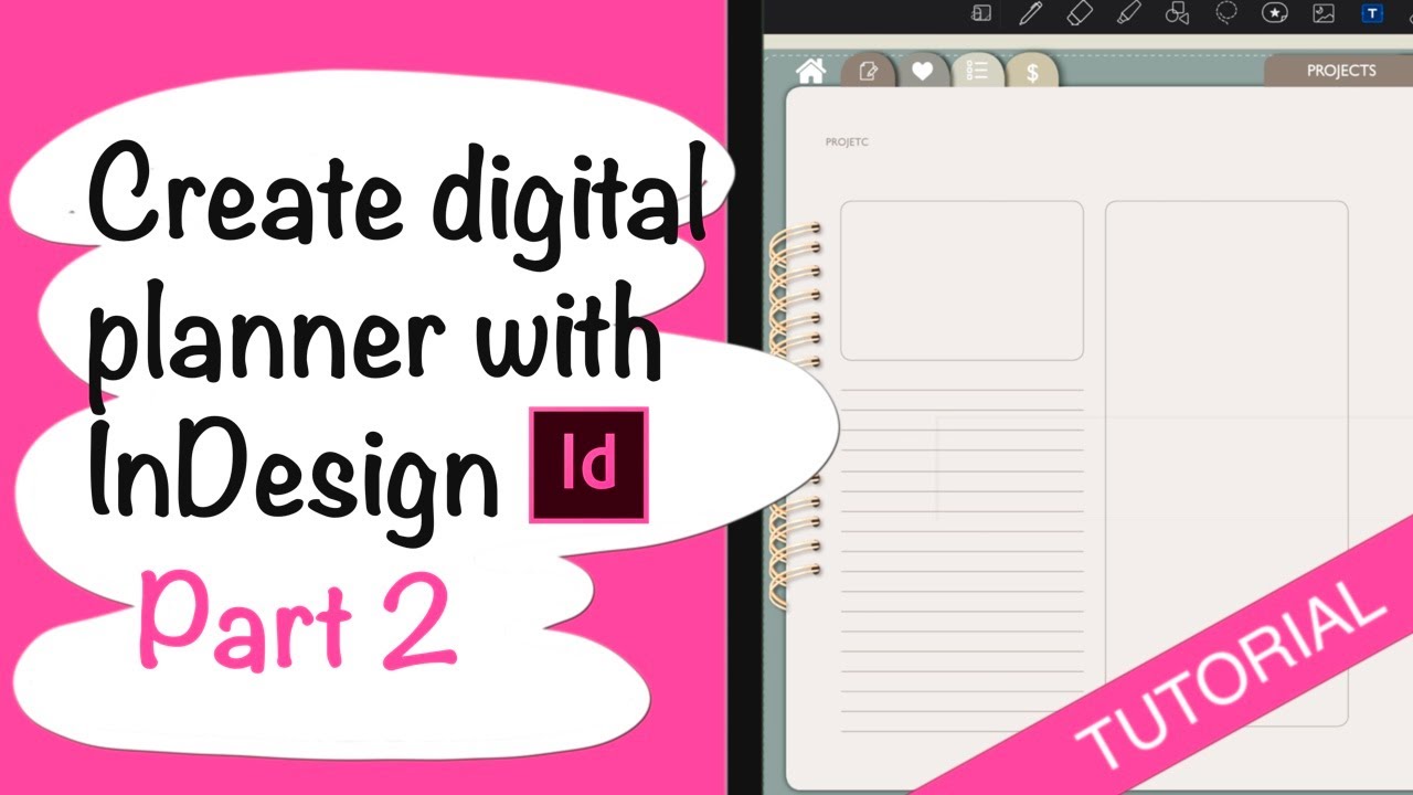 How to create a Digital planner with indesign __ part 2