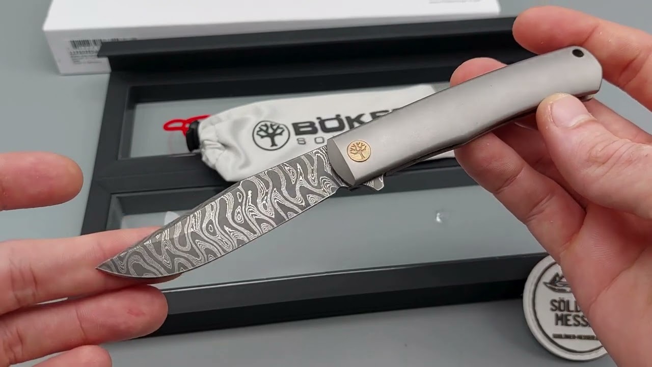 Böker Solingen Damast Jahresmesser 2025 TRPPR Vorstellung Unboxing Review | Söldner Messerladen