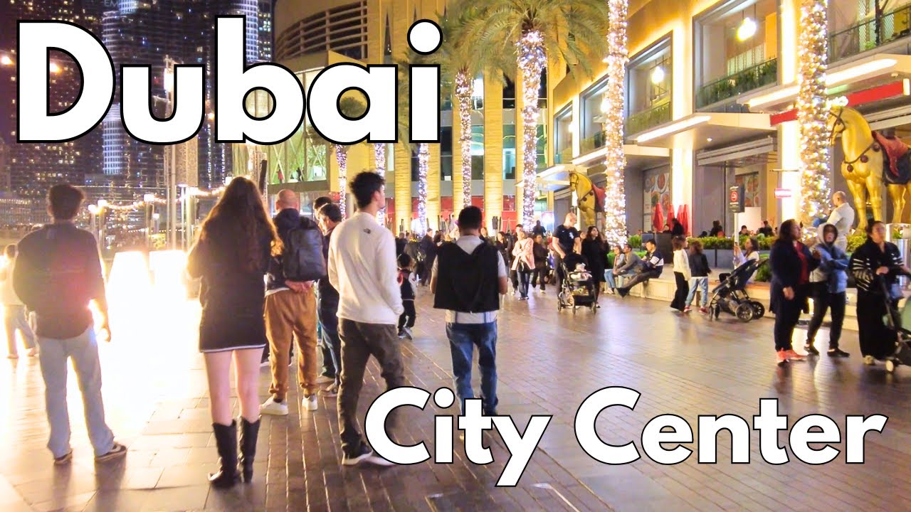 [4K] Dubai Winter Walk, The Dubai Mall and Downtown City Center