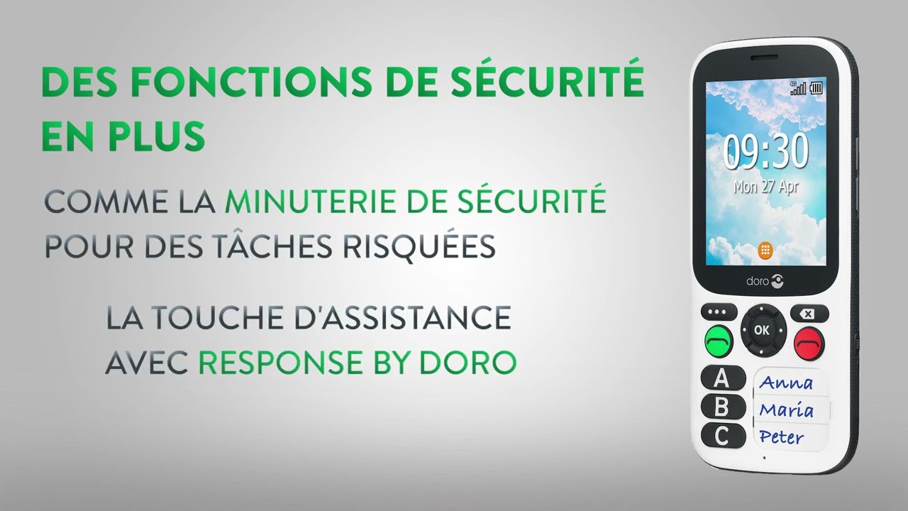 Découvrez le Doro 780X , le plus simple des mobiles.
