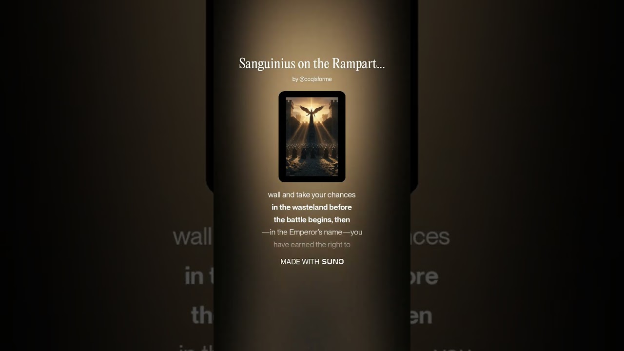 Sanguinius Rock Opera: 5, Sanguinius on the Ramparts (Spoken)
