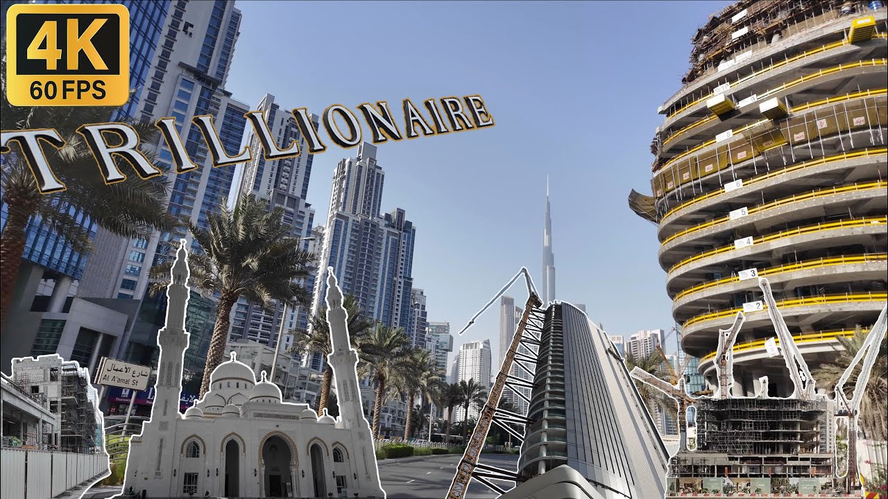 Walking in Dubai, Business Bay | 4K Lofi Vibes