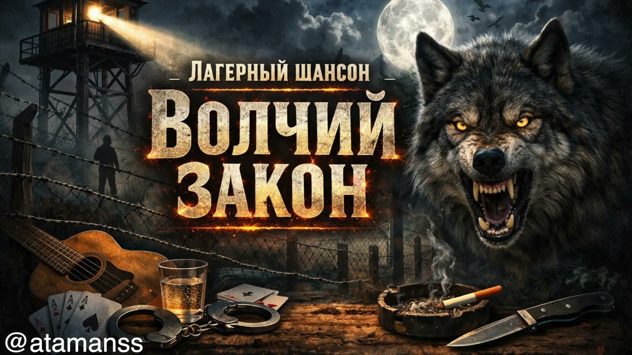 ЛАГЕРНЫЙ ШАНСОН  -,,ВОЛЧИЙ ЗАКОН