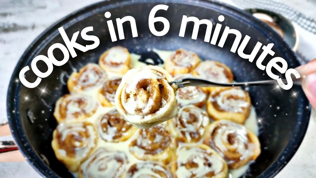 Easiest 6 Minute Cinnamon Rolls Without Yeast, NO BAKE NO OVEN!