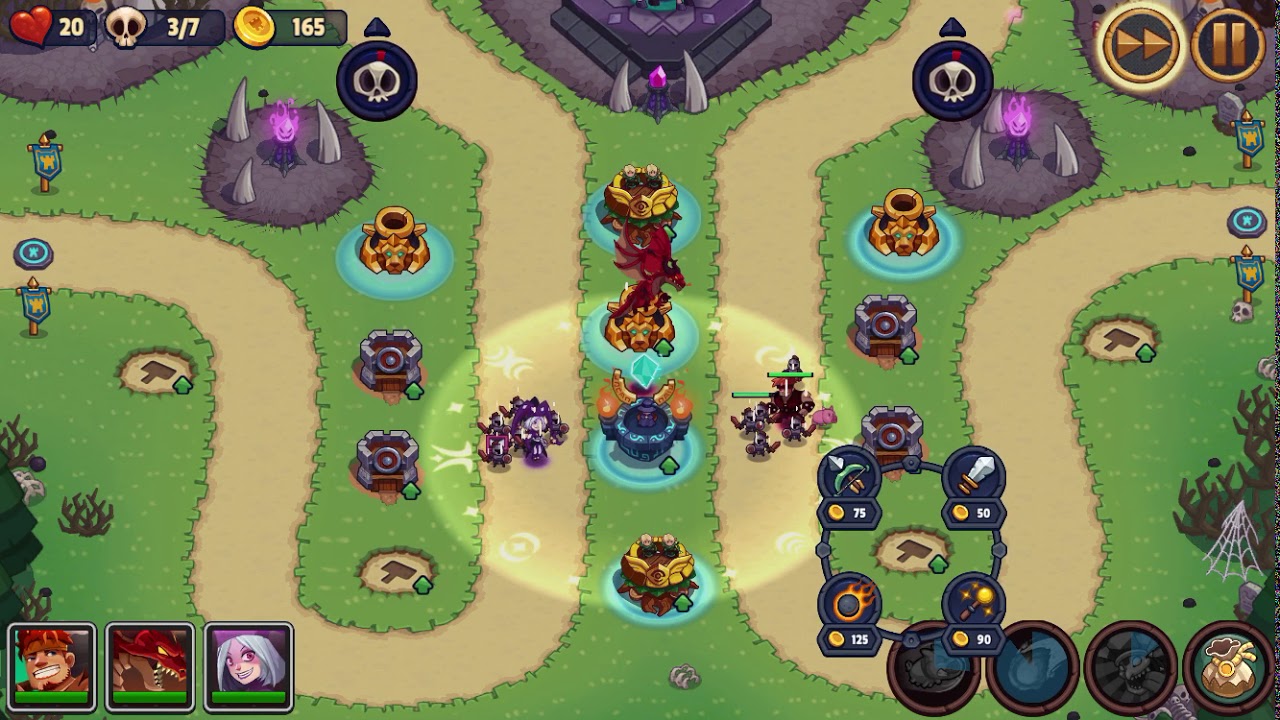 Realm Defense | Challenges | World 1| Level C1-2 | Wicked Grove | Blighted Gate