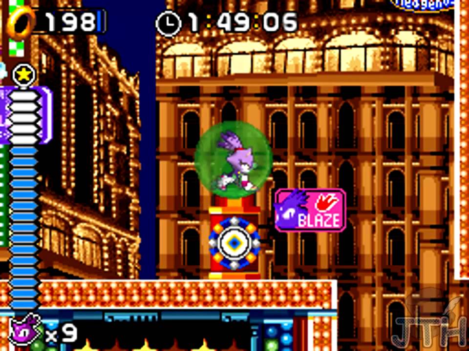 Sonic Rush - Night Carnival S-Rank (Blaze - Act 1/Act 2/Boss)