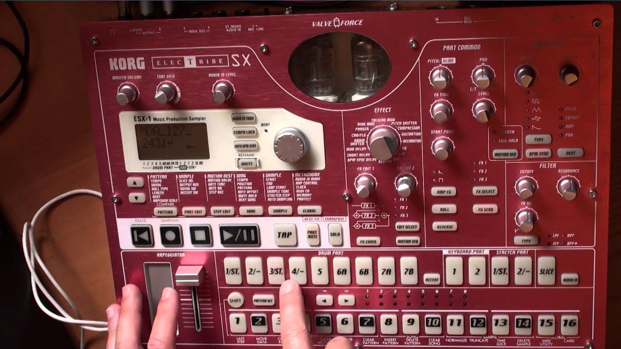 Korg Electribe SX1 Tutorial. Parte 2. Trabajando con muestras