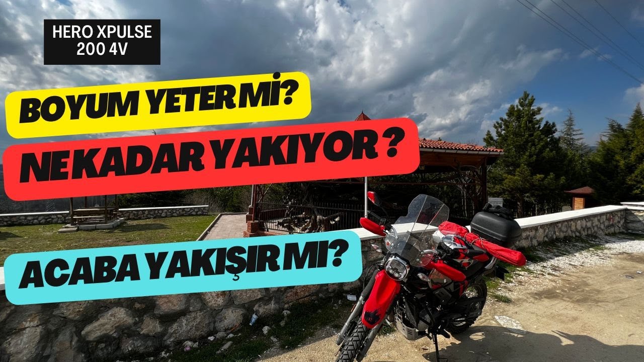 Hero Xpulse 200 4V Boyum yeter mi? | Tüketim ne kadar? | 🏍️#heroxpulse2004v #aboneol