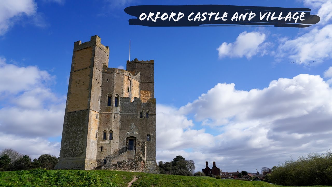 Orford Castle and village,  Suffolk, UK
