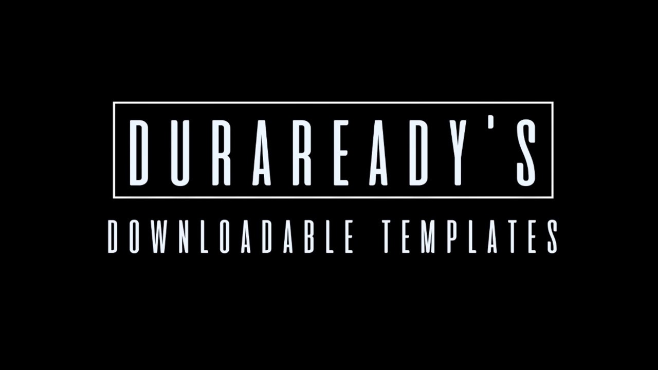DURAREADY'S DOWNLOADABLE TEMPLATES