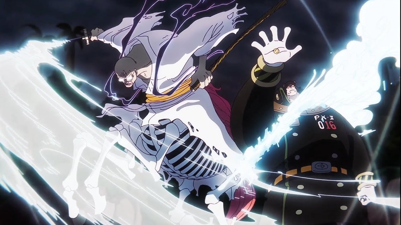 Saint Ethanbaron V. Nusjuro takes out Pacifistas | One Piece 