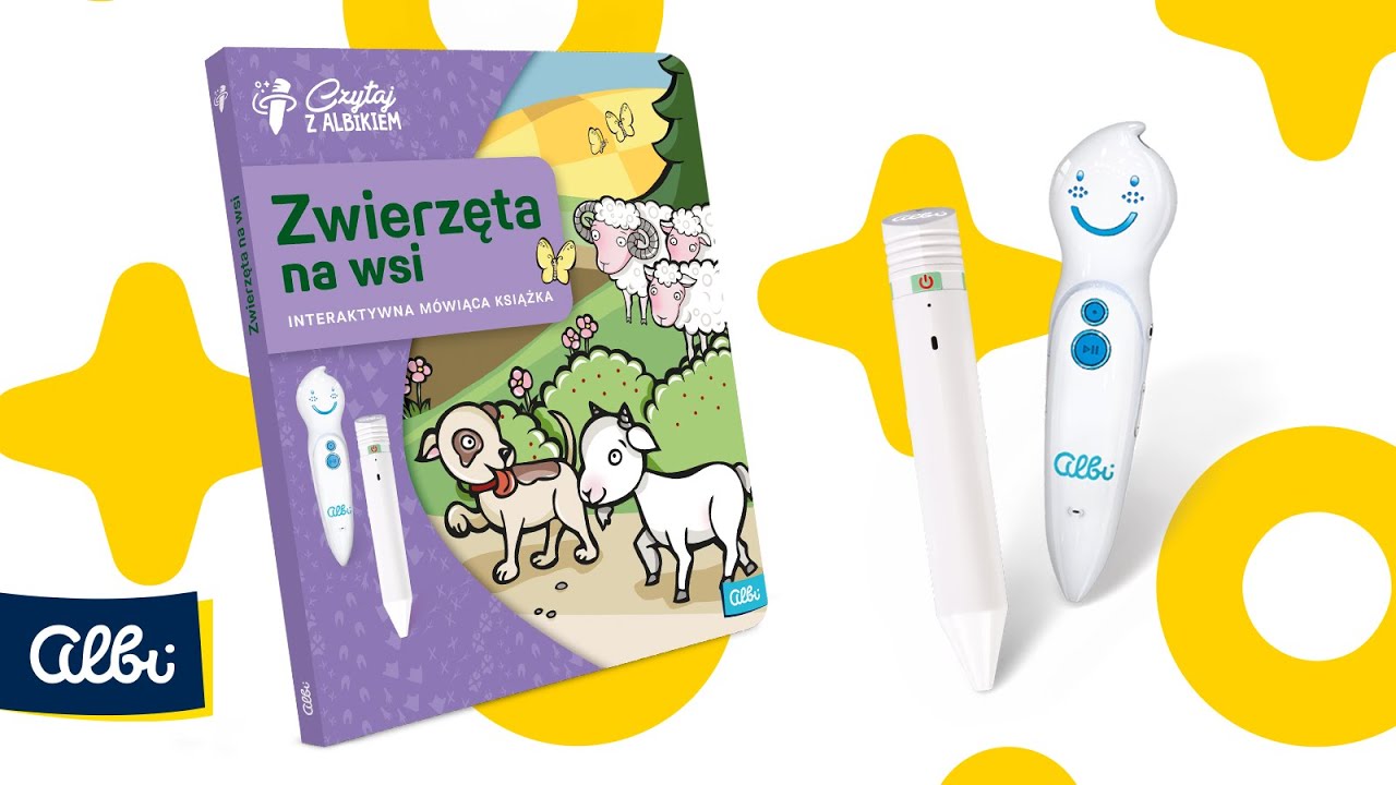 Interaktywna książka &bdquo;Zwierzęta na wsi&rdquo; z serii Czytaj z Albikiem