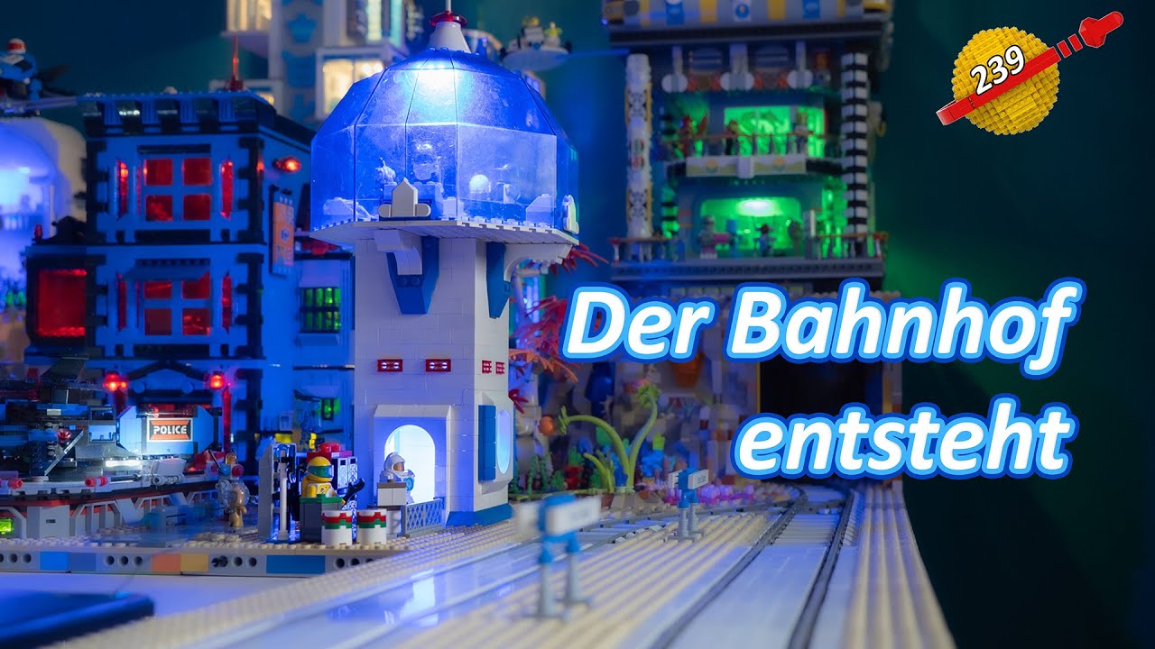 Der Bahnhof entsteht - LEGO Space City (239)