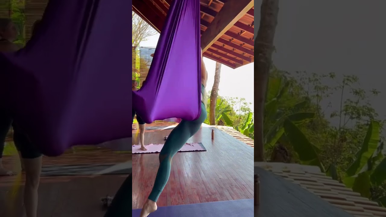 Aerial Yoga Seahorse Inversion Trick Tutorial