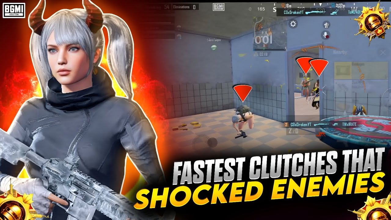 😱 FASTEST 1v4 CLUTCHES in ULTIMATE ROYALE | SOLO vs SQUAD That Shocked Enemies 🥶 | BGMI