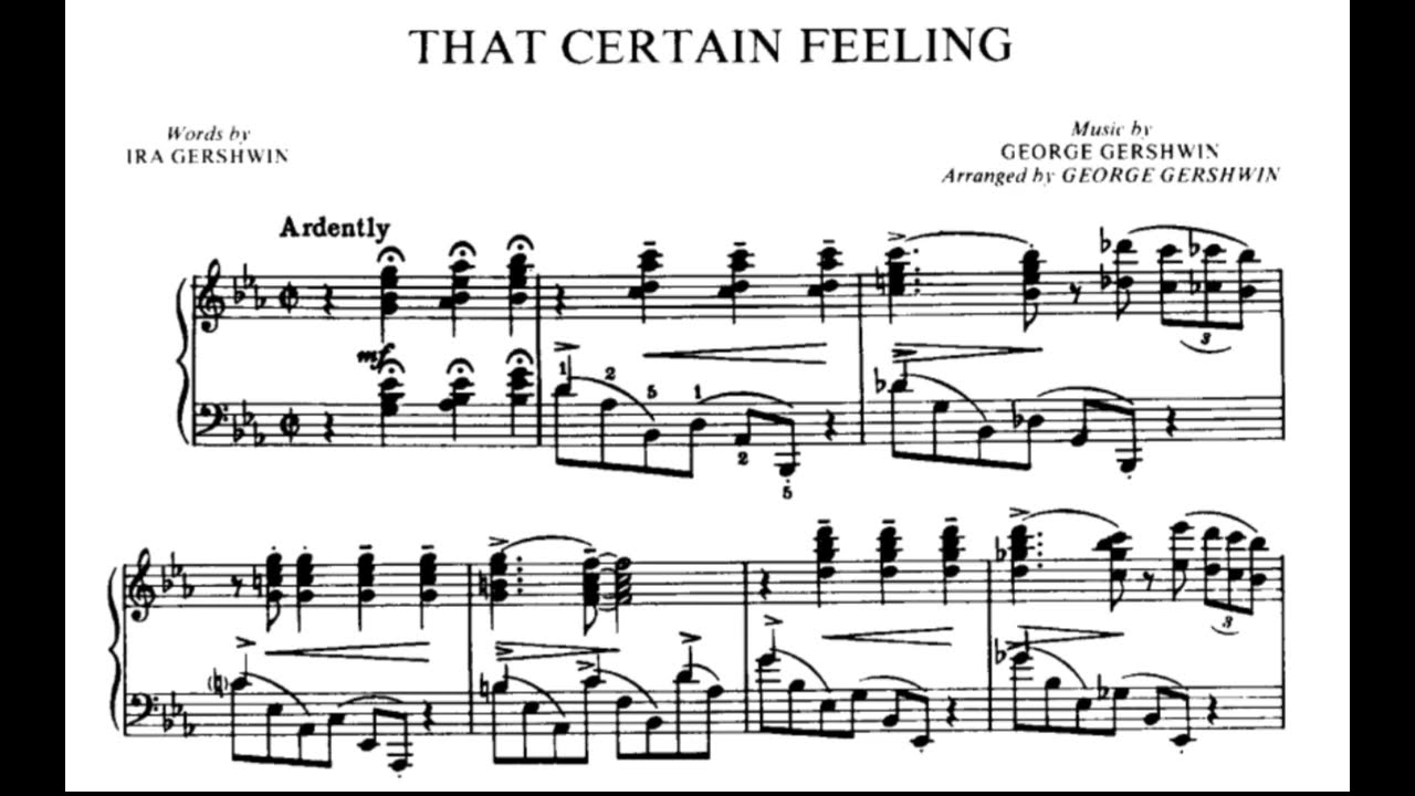 George Gershwin - That Certain Feeling