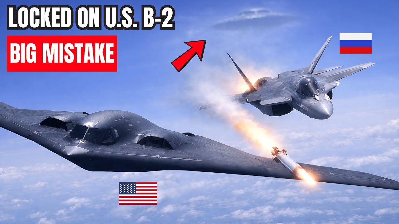 A Russian Su-57 Locked Onto a U.S. B-2 — Then Something Unexpected Happened