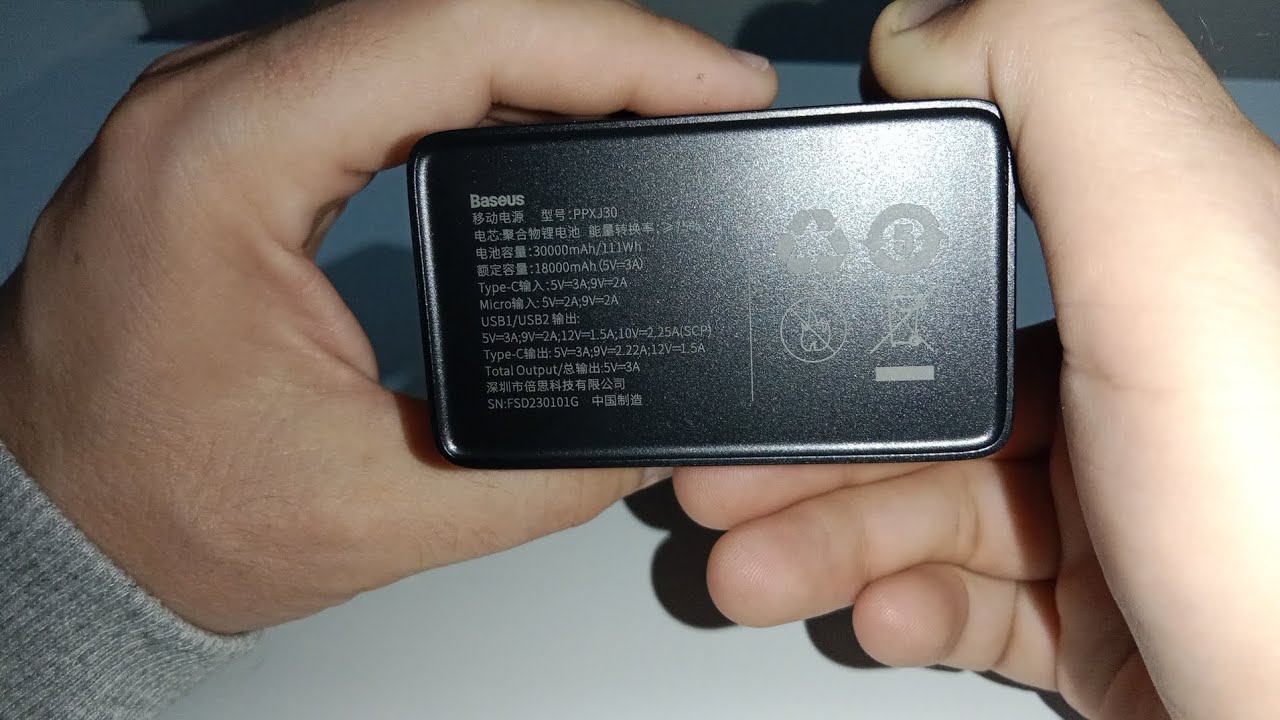 Baseus 30000 mah PowerBank incelemesi