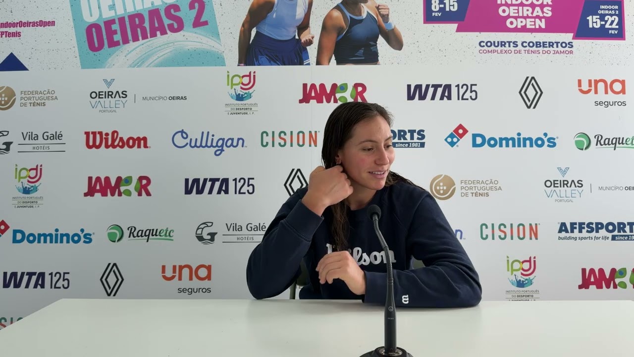 Conferência de imprensa de Francisca Jorge — 2R Women's Indoor Oeiras Open 2