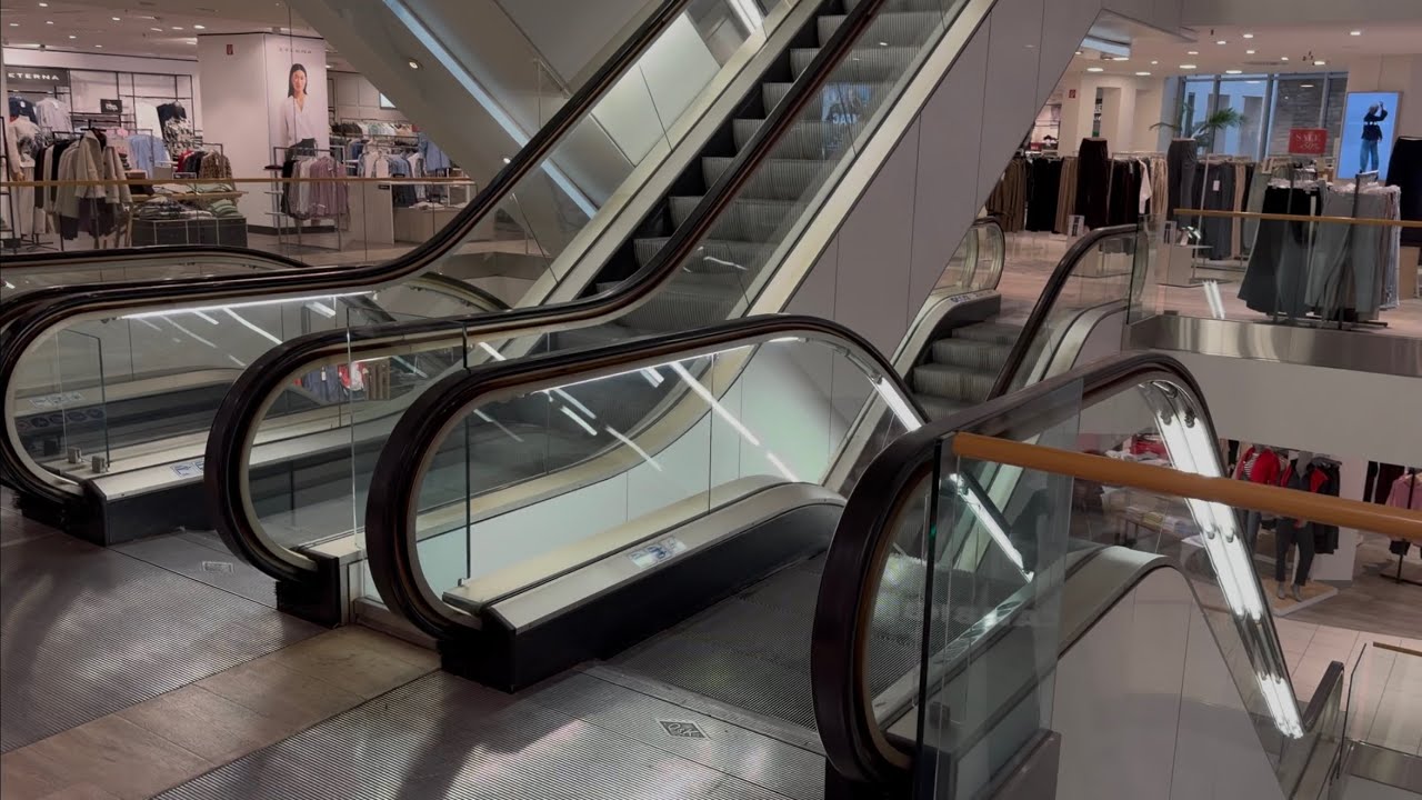 12x Escalator ride at Sinn in Bonn (8x 1985 O&K RTK & 4x early 90s Otis 506)