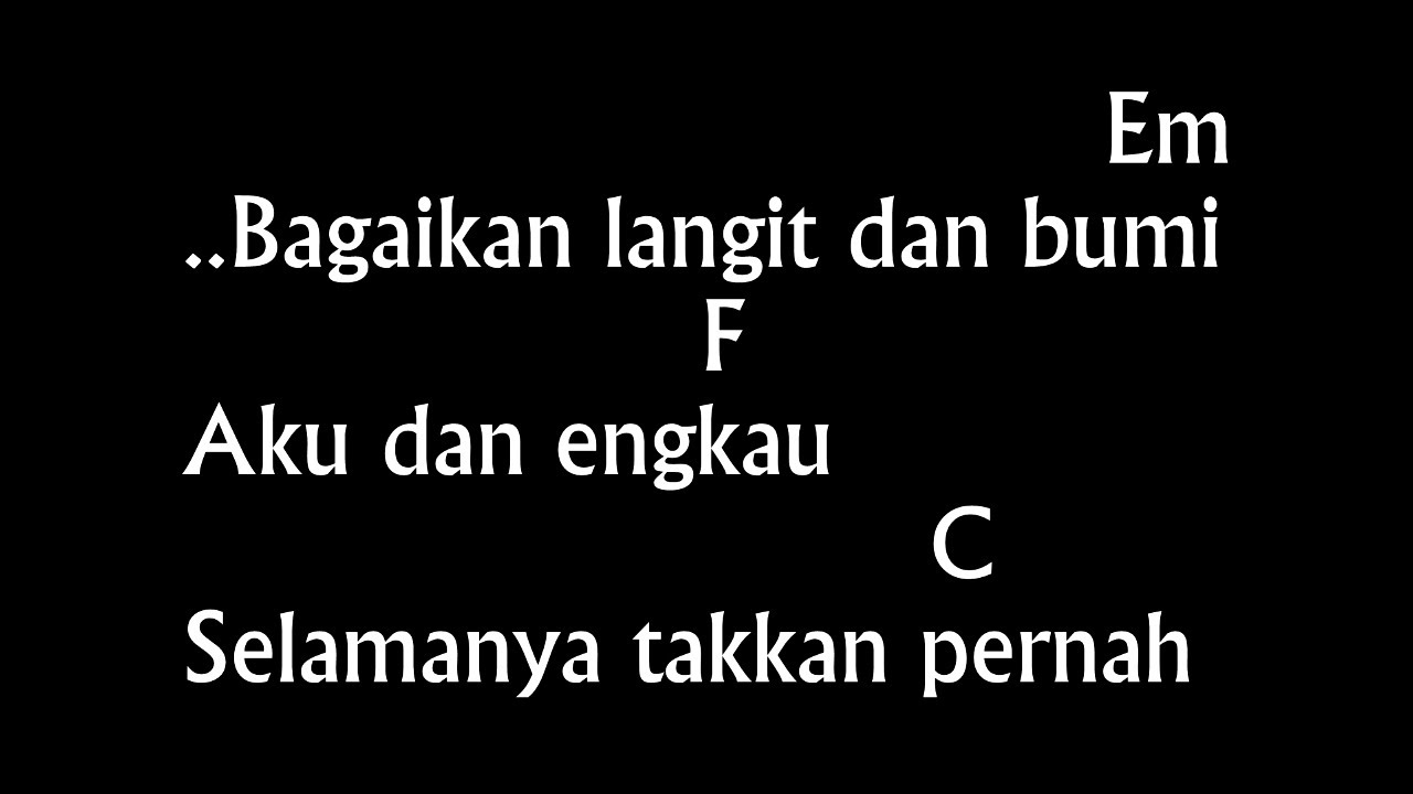 Chord & Lirik Bagaikan Langit Dan Bumi - Via Vallen | Kunci Gitar Dasar Mudah Pemula