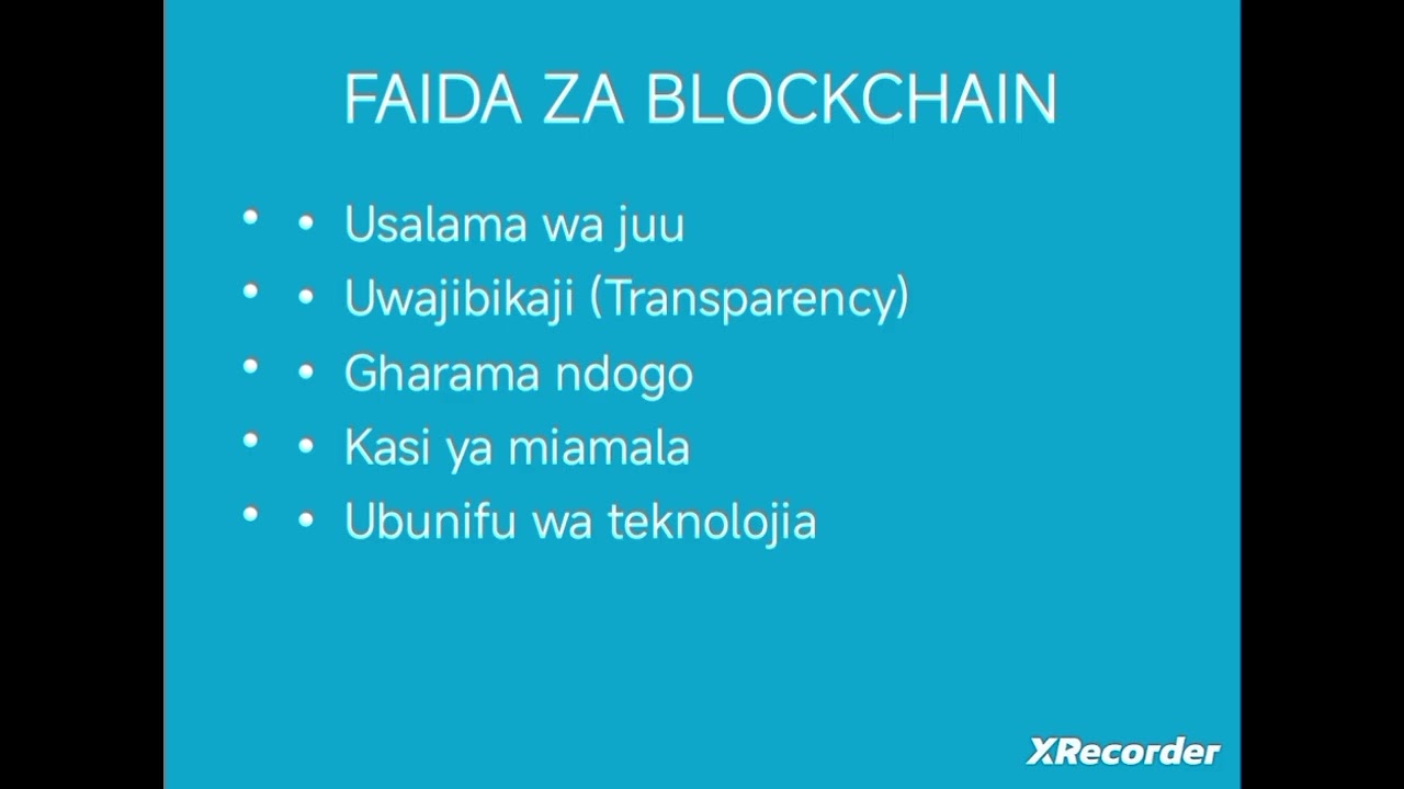 JIFUNZE BLOCKCHAIN TECHNOLOGY NA CRYPTOCURRENCY, ILI UWEZE KUFAIDIKA NA MIFUMO HII