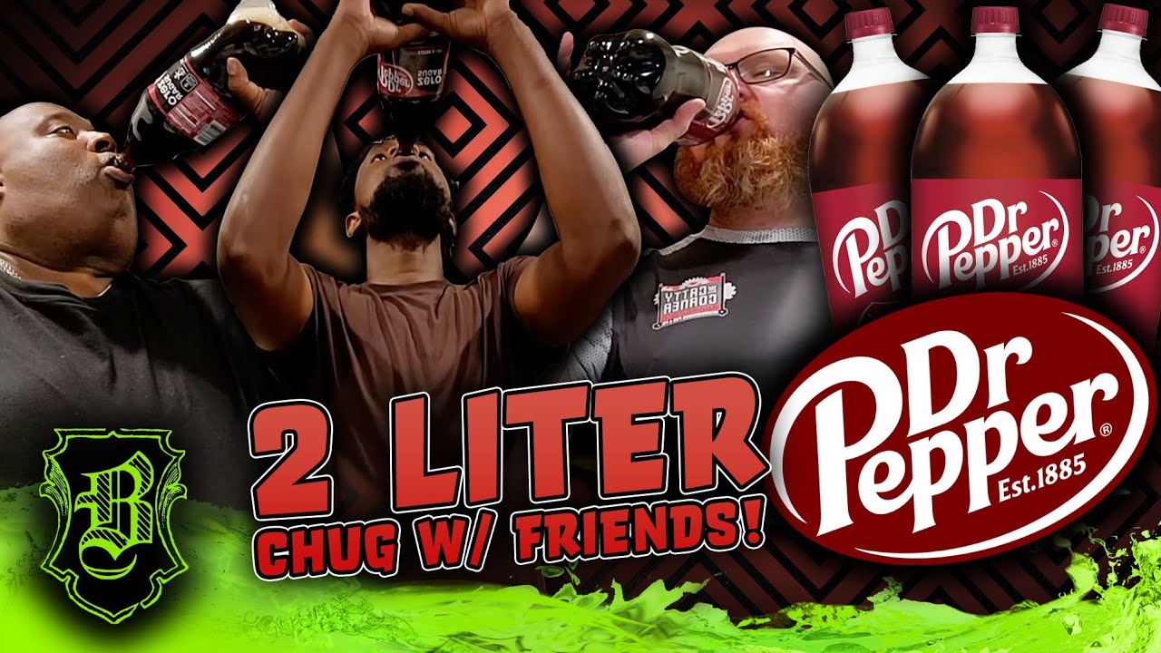 Dr. Pepper Zero Sugar No Burp Chug w/ Friends! (Big Lion Burps)