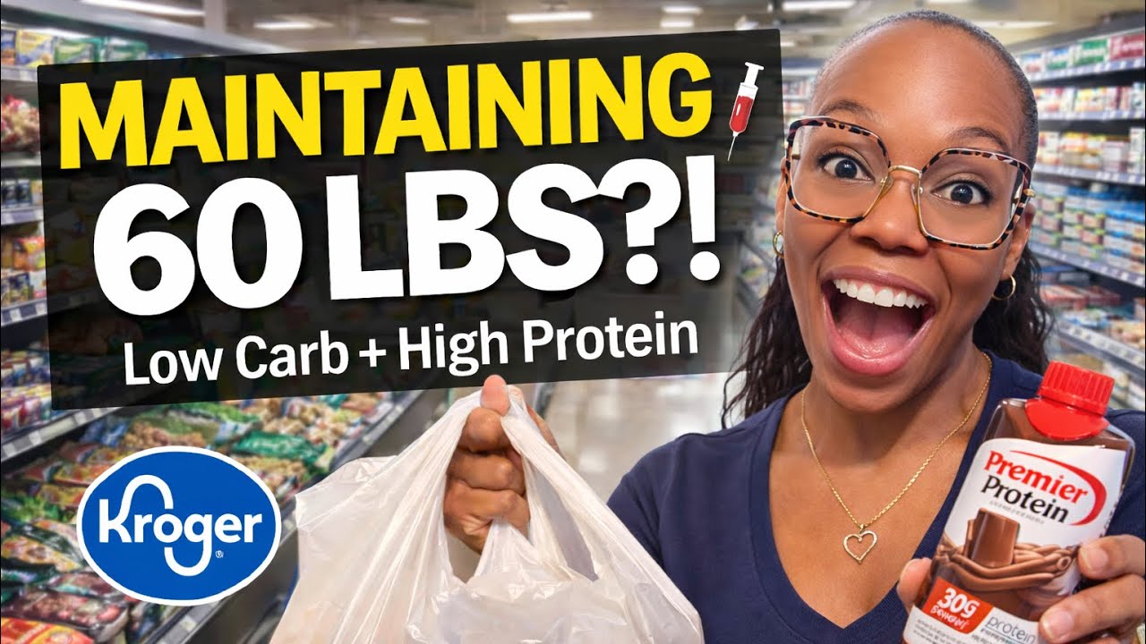 Maintaining Weight Loss on Tirzepatide 💉 60 lb Low Carb Kroger Haul