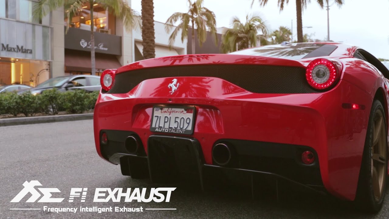 Ferrari 458 Speciale Sound Test X PP-Performance X Fi EXHAUST Stunning High Pitch sound !!!