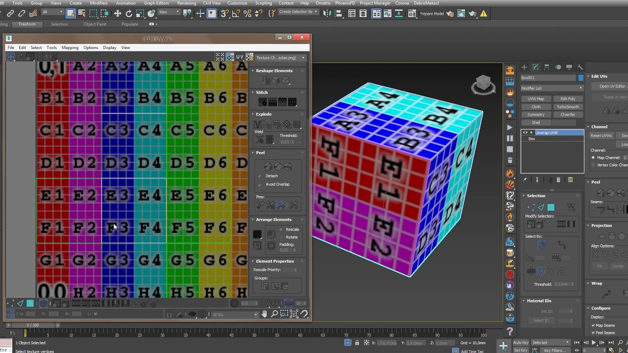 Урок по работе Unwrap 3ds Max