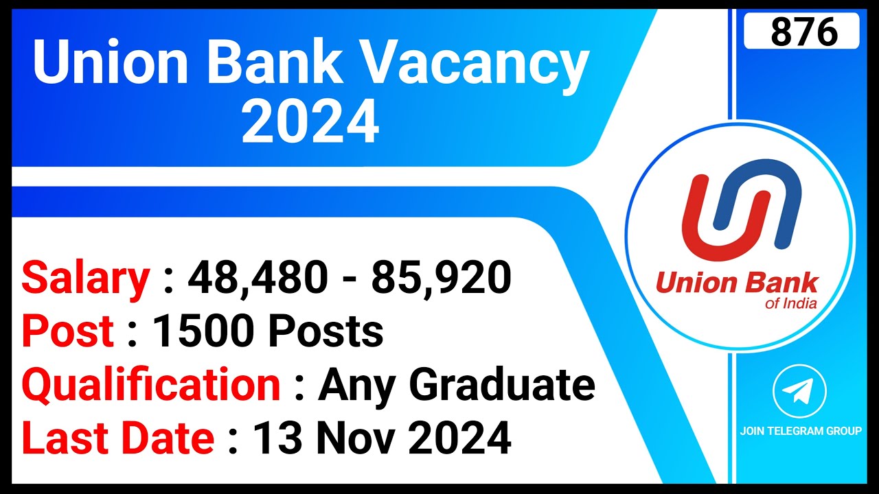 Union Bank Vacancy 2024 | Local Bank Officer Jobs | Government Bank Jobs | JobStock