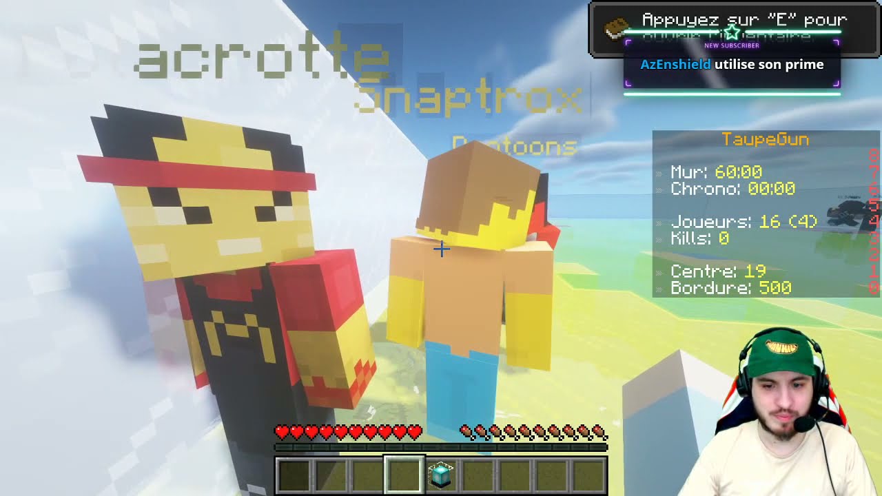 VOD - Terracid // Taupe Gun Minecraft (team Deotoons, Potatoz,  Snaptrox)
