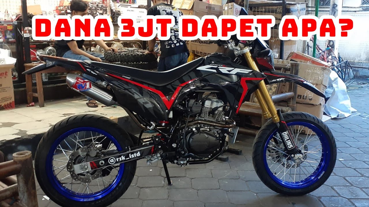 Modif crf150l jadi supermoto,budget 3jt an!! #supermoto #crf150l
