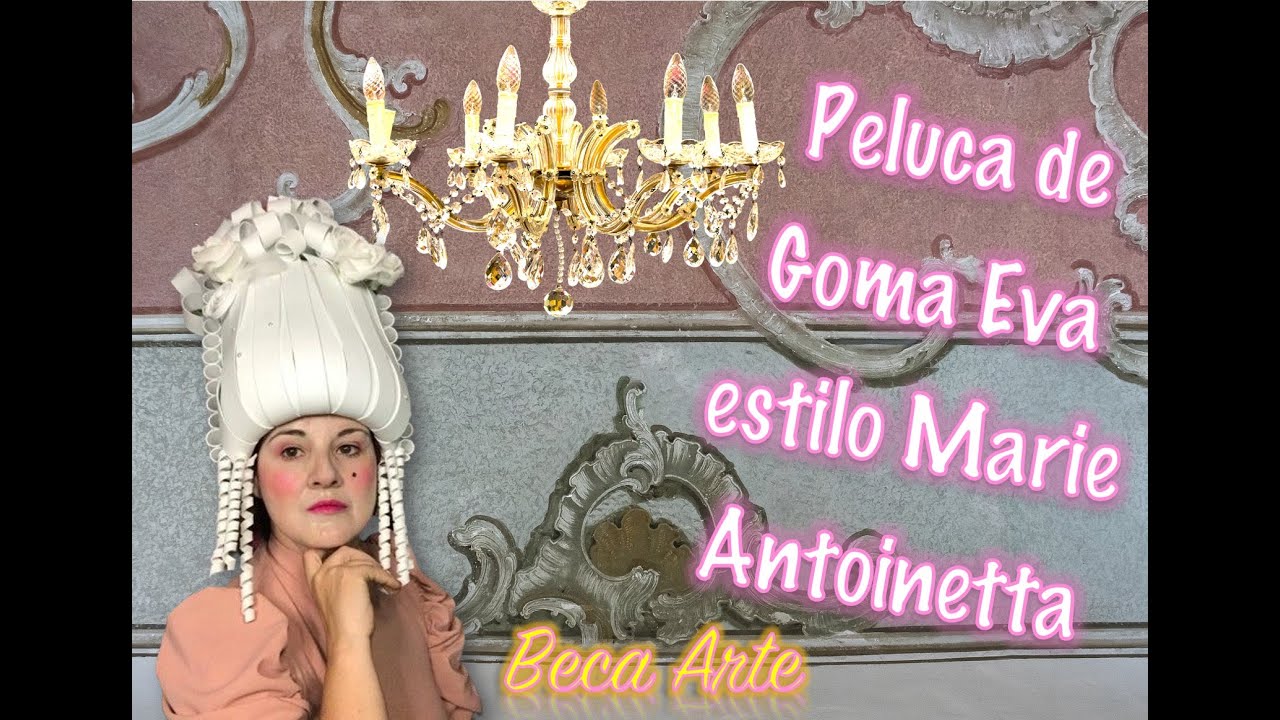 Peluca de Goma Eva estilo Marie Antonietta