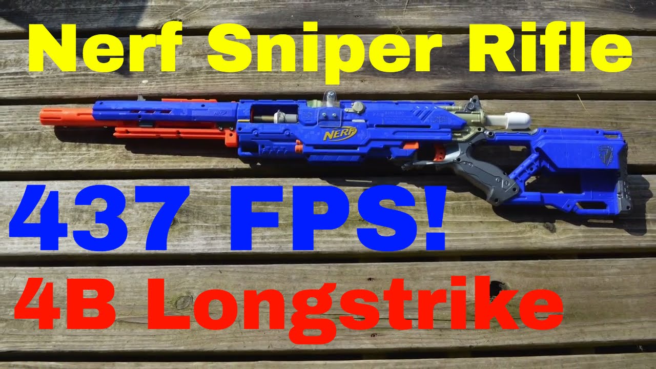 Снайперская винтовка Nerf (обзор модификации 4B longstrike)