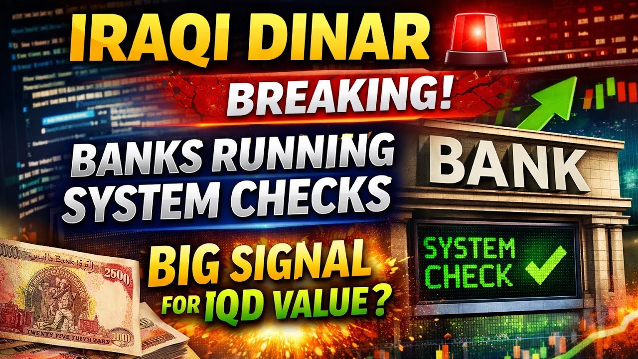 Iraqi Dinar 🚨 BREAKING: Banks Running System Checks – Big Signal for IQD Value?