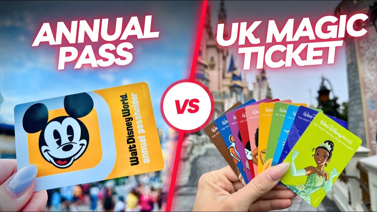 Варианты билетов в Walt Disney World: годовые абонементы и 14-дневные билеты