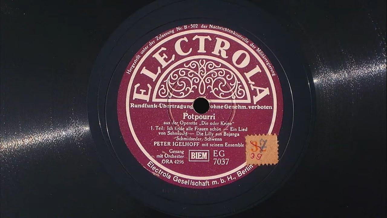 Die oder Keine - Electrola EG 7037 - 1939
