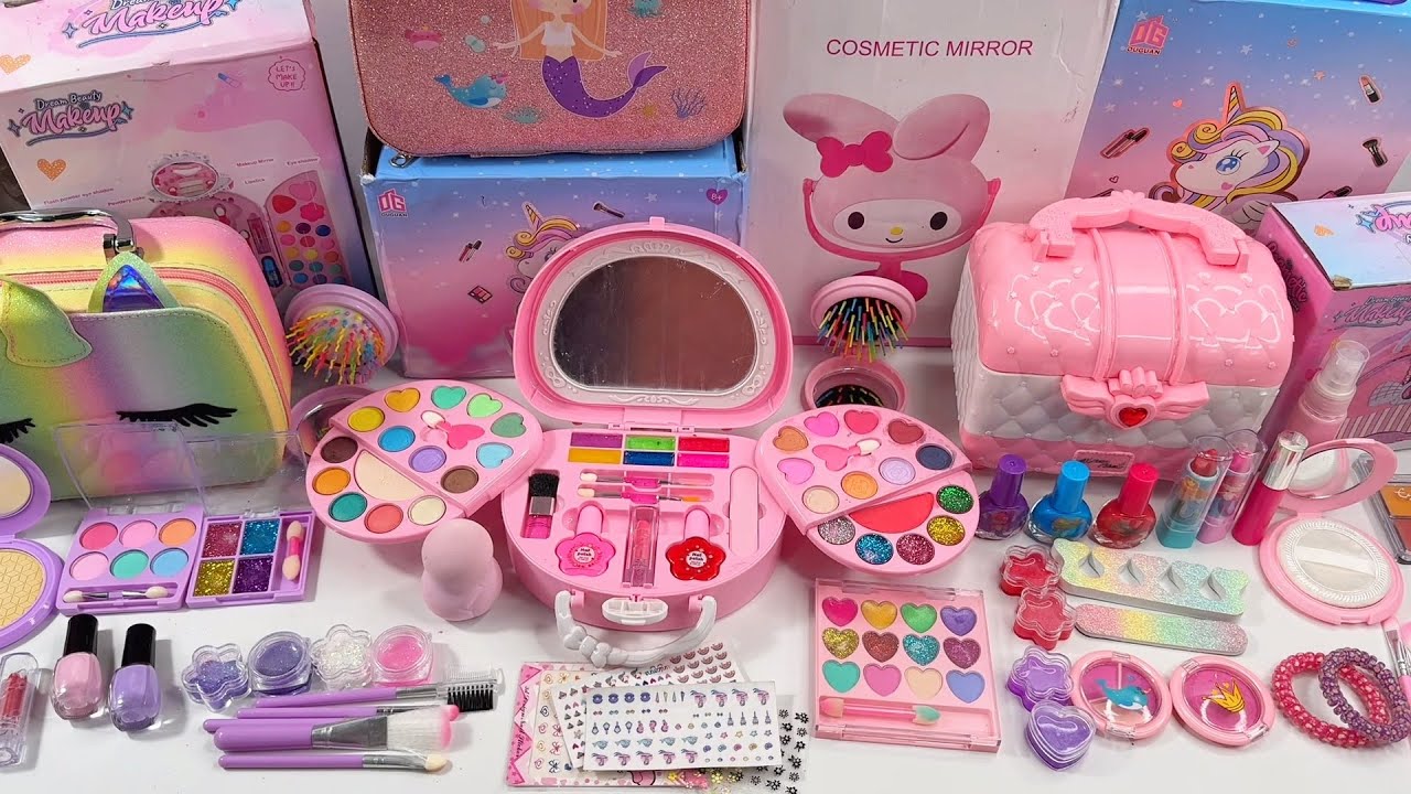 15 Minutes Satisfying with Unboxing Pink Makup Playset , Toys Review , ASMR 🩷