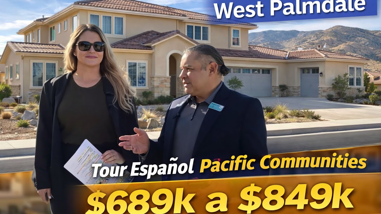 Haga el tour con nosotros en vivo, West Palmdale Casas nuevas 3 Modelos spectaculares 