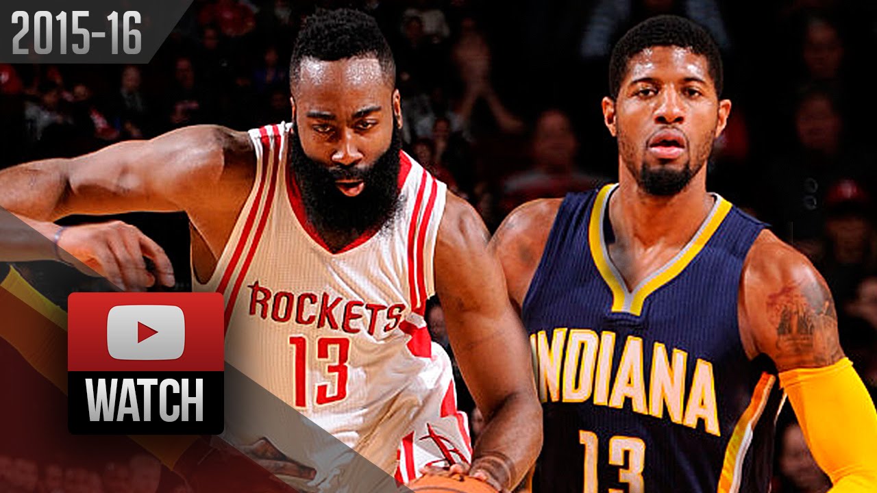 Paul George vs James Harden DUEL Highlights (2016.01.10) Rockets vs Pacers - EPIC!