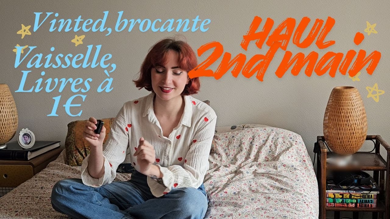 HAUL brocante & Vinted : des livres à 1€, vaisselle vintage | slow living cottage core