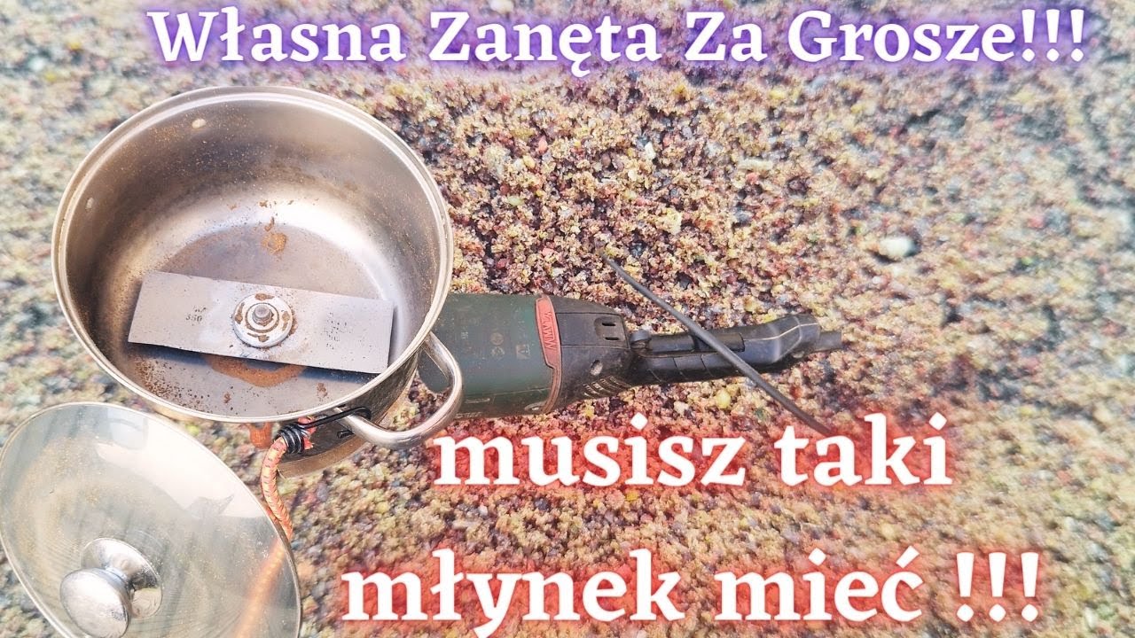 Jak zrobić własną zanętę na ryby, Czym zmielić zanętę, Jak zrobić młynek do mielenia zanęty