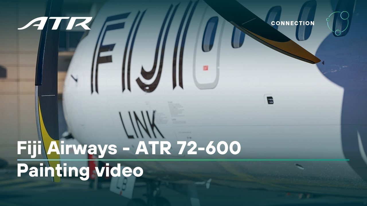 Fiji Airways - ATR 72-600 Painting video