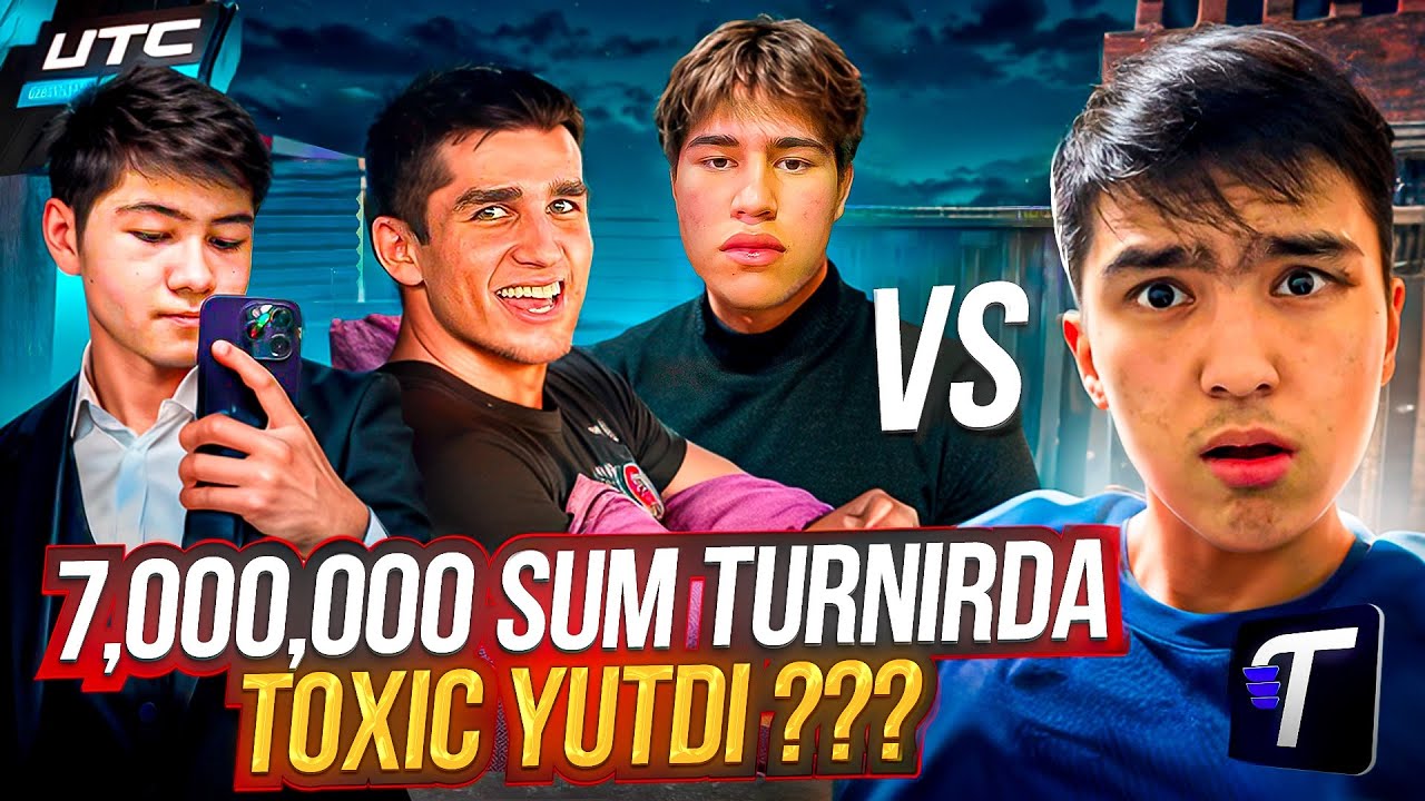 TOXIC, SKIL1UZB, ASLAMBOI, teoTIMUR, LAPAR DAVRON, RUUZEEN  7.000.000 SUM TURNIR NI KIM YUTDI ❓😎